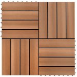 Petromila terasové dlaždice 30 x 30 cm 2 m² WPC teak 22 ks – Zboží Mobilmania