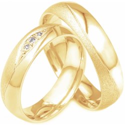 Aumanti Snubní prsteny 77 Zlato žlutá