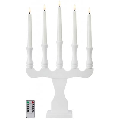 Markslöjd Rydboholm adventní bílý svícen na baterie – Hledejceny.cz