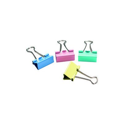 Binder klipy CONCORDE 25mm, dóza 48ks, barevné – Sleviste.cz