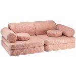 Wigiwama Settee dětská pohovka růžová 132 cm 46 cm 78 cm – Zboží Dáma