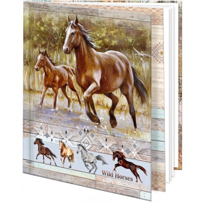 Argus Památníček 12,5 x 14,5 cm Wild horses – Sleviste.cz