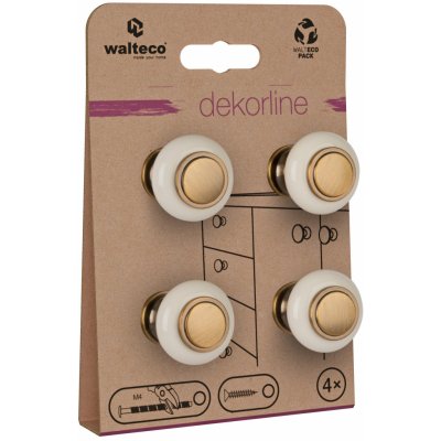 Walteco Alta 31 mm porcelán bronz 4 ks 7725 – Sleviste.cz