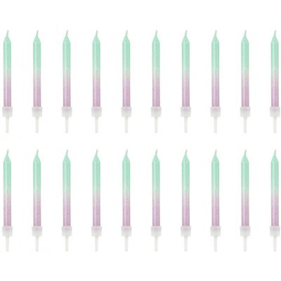Paris Dekorace Narozeninové svíčky Ombre 6 cm – Zboží Mobilmania