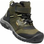 Keen Ridge Flex Mid Wp Children dark olive/dusky citron – Hledejceny.cz