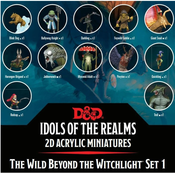 D&D Idols of the Realms - 2D Acrylic Miniatures - The Wild Beyond the Witchlight Set1