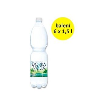 Dobrá voda jemně perlivá 6 x 1,5l