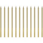 PartyDeco Dortové svíčky zlaté dlouhé se zlatým koncem – Hledejceny.cz