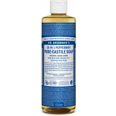 Dr. Bronner´s All- one tekuté universální mýdlo Peppermint 473 ml – Zbozi.Blesk.cz