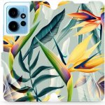 Mobiwear - Xiaomi Redmi Note 12 4G - MC02S Žluté velké květy a zelené listy – Zboží Živě