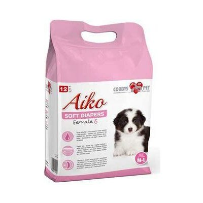 Aiko Soft Diapers Plenky pro feny M-L 36x52cm 12 ks – Sleviste.cz