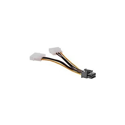 Akasa redukce napájení 2x4pin Molex power 5,25 na 1xPCIexp AK-CB4-6 – Sleviste.cz