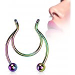 Šperky4U falešný piercing do nosu septum ST0017-W