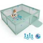 Costway Ohrádka pro děti UY10069GN 200 x 180 cm zelená A – Zboží Dáma
