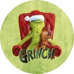 Jedlý obrázek GRINCH ● materiál: JEDLÝ PAPÍR Ⓜ️, ● velikost: průměr 8 cm ☝ – Zbozi.Blesk.cz