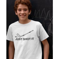dětské tričko Just shot it, bílá