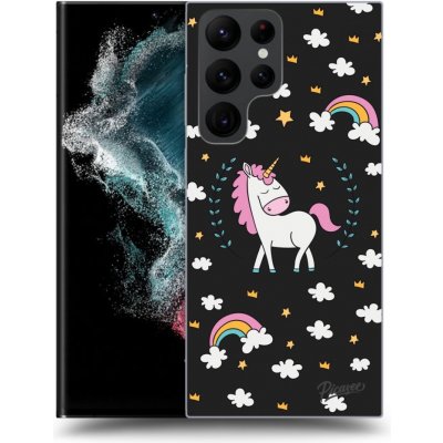 Pouzdro Picasee silikonové Samsung Galaxy S22 Ultra 5G - Unicorn star heaven černé