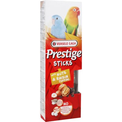 Versele-Laga Prestige Sticks tyčinky oříšky & rozinky pro andulky 60 g – Hledejceny.cz