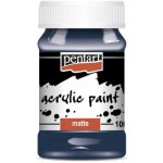 Pentart Akrylová barva matná 100 ml INDIGO MODRÁ – Zboží Dáma