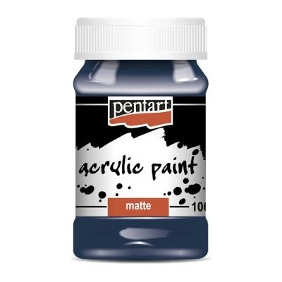 Pentart Akrylová barva matná 100 ml INDIGO MODRÁ – Zboží Dáma