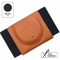 Kožená peněženka FIXED Sense Tiny Wallet se smart trackerem Sense hnědá