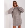 Dámské šaty Italy Moda Šedé svetrové šaty -at-sw-2367-1.35p-grey