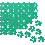 Agadi Frantík Kafka – Naučné puzzle - Malá písmenka, Turquoise green