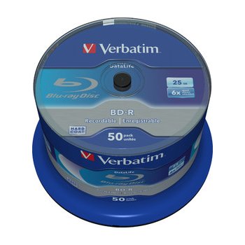 Verbatim BD-R 25GB 6x,spindle, 50ks (43838)