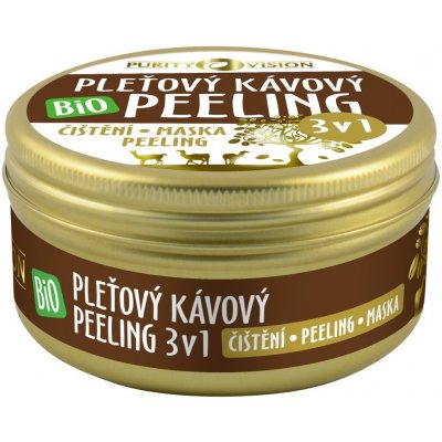 Purity Vision Bio Kávový pleťový peeling 3v1 70 ml – Hledejceny.cz