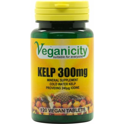 Veganicity Kelp 300 mg jód 120 tablet – Hledejceny.cz