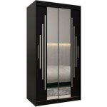 DobreSny se zrcadlem YORK1 100 x 200 cm Černá – Sleviste.cz