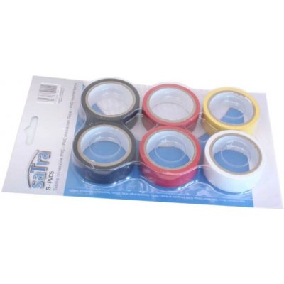 Izolační elektrikářské pásky PVC, 5 m x 19 mm, sada 6 ks - SATRA – Hledejceny.cz