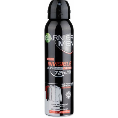 Garnier Men Mineral Invisible Black & White Colors deospray 150 ml – Zbozi.Blesk.cz