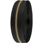 Zip kovový No 5 metráž Varianta: 2 černá zlatá, Balení: 1 m 60828/157396/281867 – Hledejceny.cz