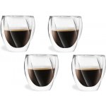 Vialli Design CRISTALLO dvoustěnné sklenice na kávu cappuccino a čaj 25486 4 x 250 ml – Sleviste.cz