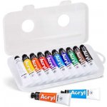 akrylové barvy PRIMO sada 10 x 18 ml – Sleviste.cz