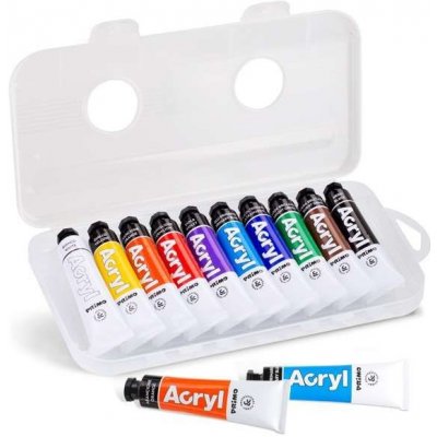 akrylové barvy PRIMO sada 10 x 18 ml – Sleviste.cz