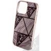 Pouzdro a kryt na mobilní telefon Apple Pouzdro 1Mcz Geometric Marble Cover Apple iPhone 13 Pro Max šedé