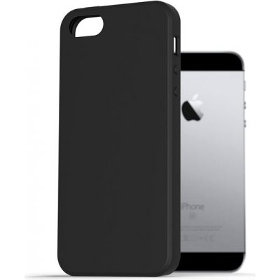 Pouzdro AlzaGuard Premium Liquid Silicone Case iPhone 5 / 5S / SE černé – Zbozi.Blesk.cz