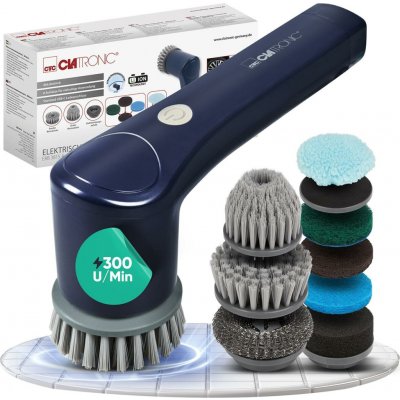 Clatronic ERB 3815 Elektrický akumulátorový čistící otáčející kartáč na podlahu, sklo, čalounění – Sleviste.cz