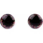 Glitrové bezpečnostní oči Ø10mm (Pár) Barva: Cyklámenová – Hledejceny.cz