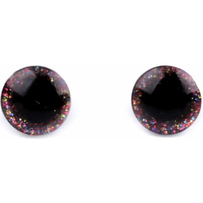 Glitrové bezpečnostní oči Ø10mm (Pár) Barva: Cyklámenová – Hledejceny.cz