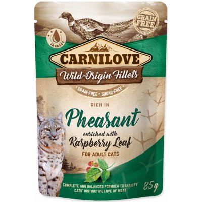 Carnilove Cat Pouch Pheasant & Raspberry Leaves 85 g – Zboží Mobilmania
