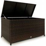 Casaria Polyratanový 122 x 56 x 61cm hnědý 103761 – Zboží Mobilmania