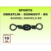 Rybářská karabinka a obratlík SPORTS Obratlík Sport BS soudek vel.12 11kg 10ks