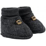 Mikk-line dětské kožené capáčky Jelenic barefoot protiskluzové šedá – Zboží Dáma