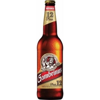 Gambrinus Plná světlý ležák 12° 0,5 l (sklo)