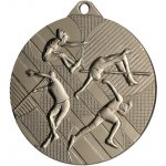 Designová kovová medaile Atletika Stříbro 4,5 cm – Zboží Dáma
