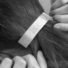 Spona do vlasů Linka Amor lesklá - základ 8 cm, šíře 1,9 mm - Nerezová spona do vlasů, SK1732