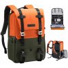 Brašna a pouzdro pro fotoaparát K&F Concept Beta Backpack 20L fotografický velkokapacitní batoh oranžový